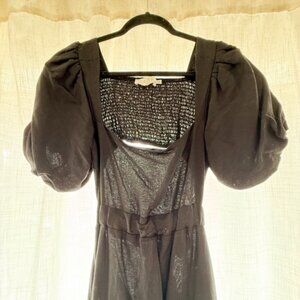 ASTR the Label Black Linen Maxi Dress